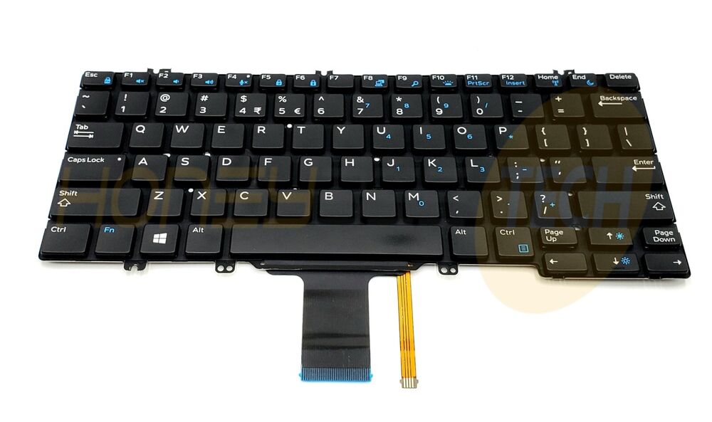GENUINE DELL LATITUDE 5280 ENGLISH INTERNATIONAL BACKLIT KEYBOARD 346TJ TESTED - Honeybee-Technologies