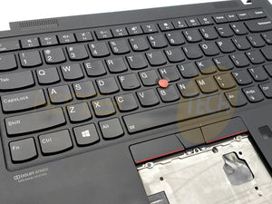 GENUINE LENOVO THINKPAD X1 CARBON G7 PALMREST KEYBOARD 5M10W85882 GRADE B TESTED - Honeybee-Technologies