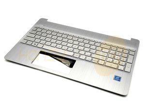 GENUINE HP 15-DY0025TG PALMREST WITH KEYBOARD SILVER M17184-001 GRADE B TESTED - Honeybee-Technologies