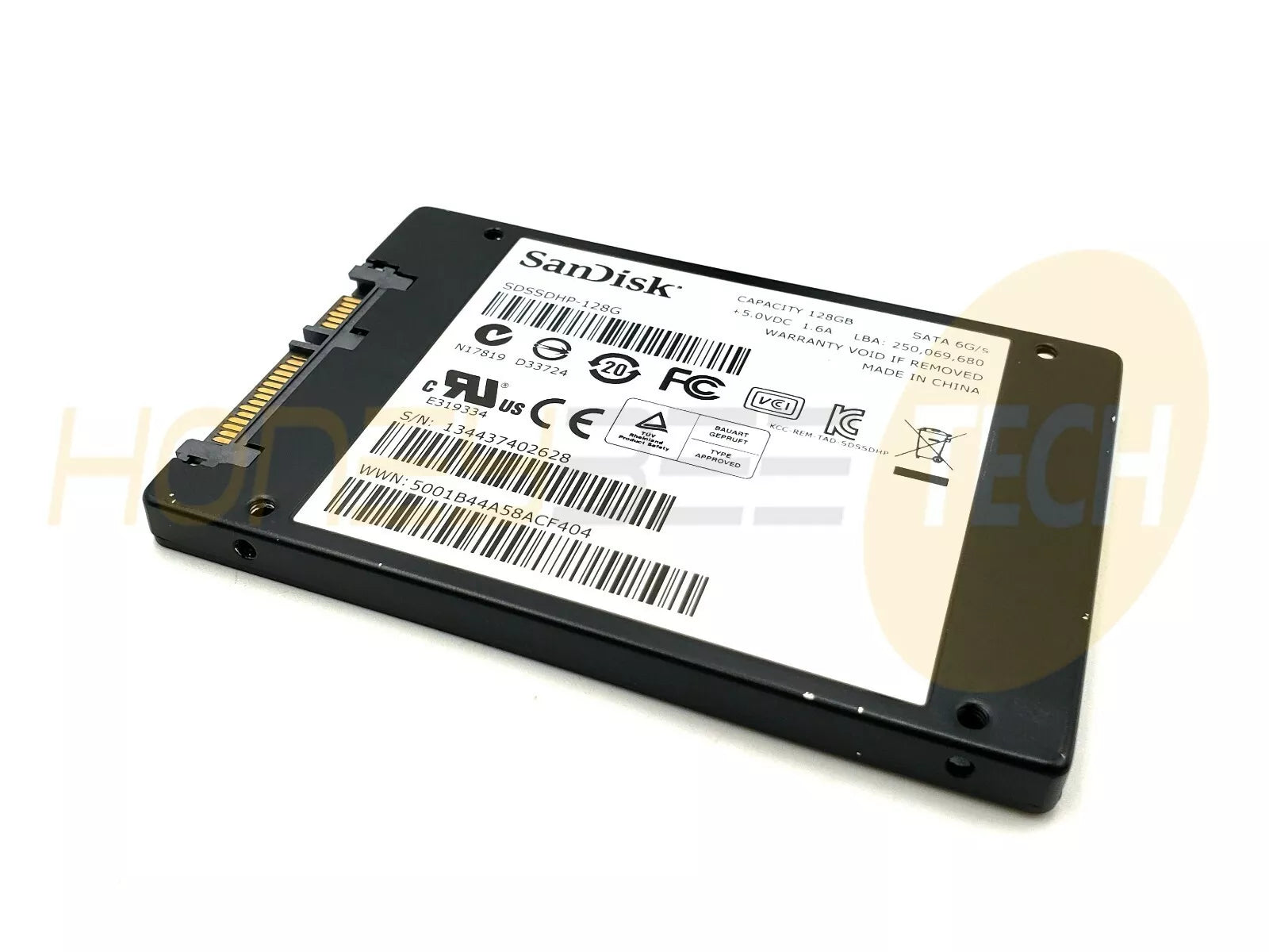 GENUINE DELL SANDISK 128GB 2.5" 7MM SSD SATA ULTRA PLUS SDSSDHP-128G TESTED - Honeybee-Technologies