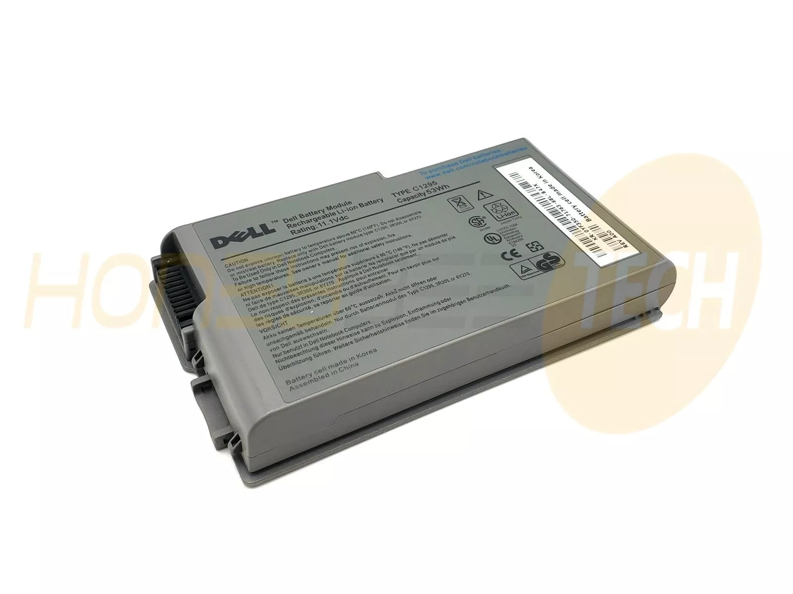 GENUINE DELL LATITUDE D500 D600 D610 6CELL 53WHR BATTERY C1295 YF350 TESTED - Honeybee-Technologies