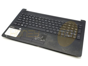 GENUINE HP 15-DA0025LA PALMREST TOUCHPAD W/SPANISH KEYBOARD L20387-161 GRADE C - Honeybee-Technologies