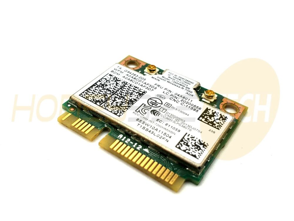 GENUINE LENOVO THINKPAD EDGE E540 LAPTOP WIRELESS CARD 7260HMW BN 04X6011 TESTED - Honeybee-Technologies