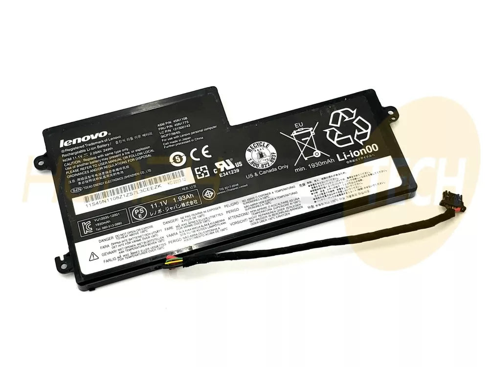 GENUINE LENOVO THINKPAD T450S T450 X230S 3CELL 23WHR BATTERY 45N1773 TESTED - Honeybee-Technologies