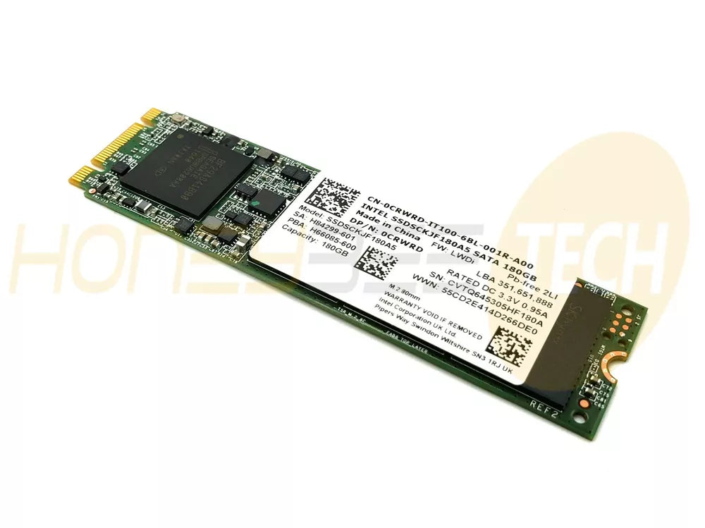 GENUINE DELL 180GB M.2 SSD 80MM INTEL SSDSCKJF180A5 CRWRD TESTED - Honeybee-Technologies