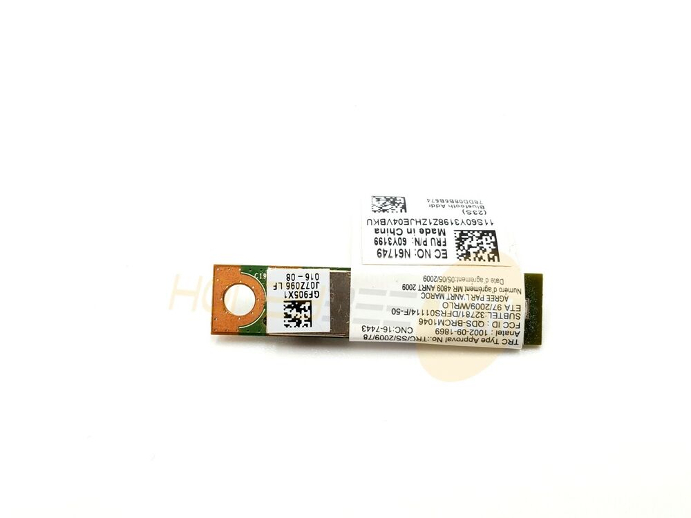 GENUINE LENOVO THINKPAD W510 BLUETOOTH CARD MODULE BOARD 60Y3199 TESTED - Honeybee-Technologies
