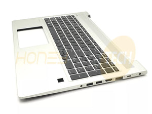 GENUINE HP PROBOOK 455 G7 LAPTOP PALMREST WITH KEYBOARD L45091-001 GRADE A - Honeybee-Technologies