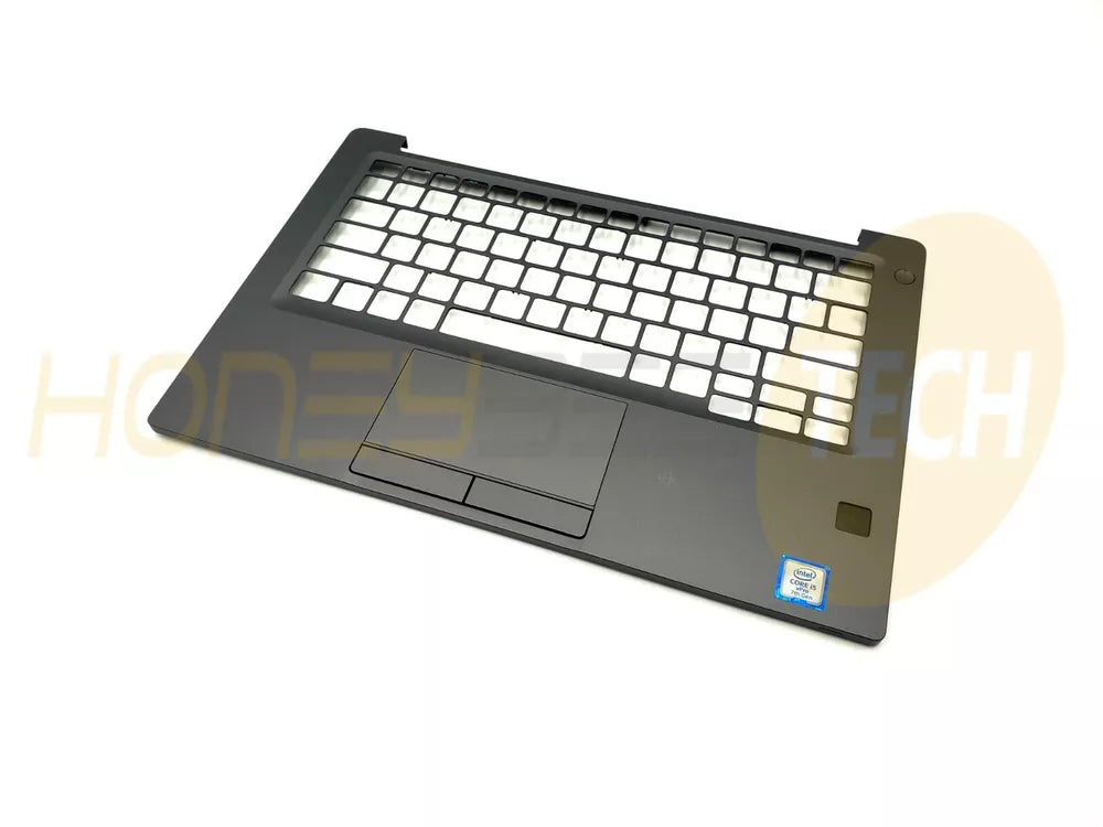 GENUINE DELL LATITUDE 7390 PALMREST TOUCHPAD W/FINGERPRINT 8FD0F PGT55 GRADE A - Honeybee-Technologies