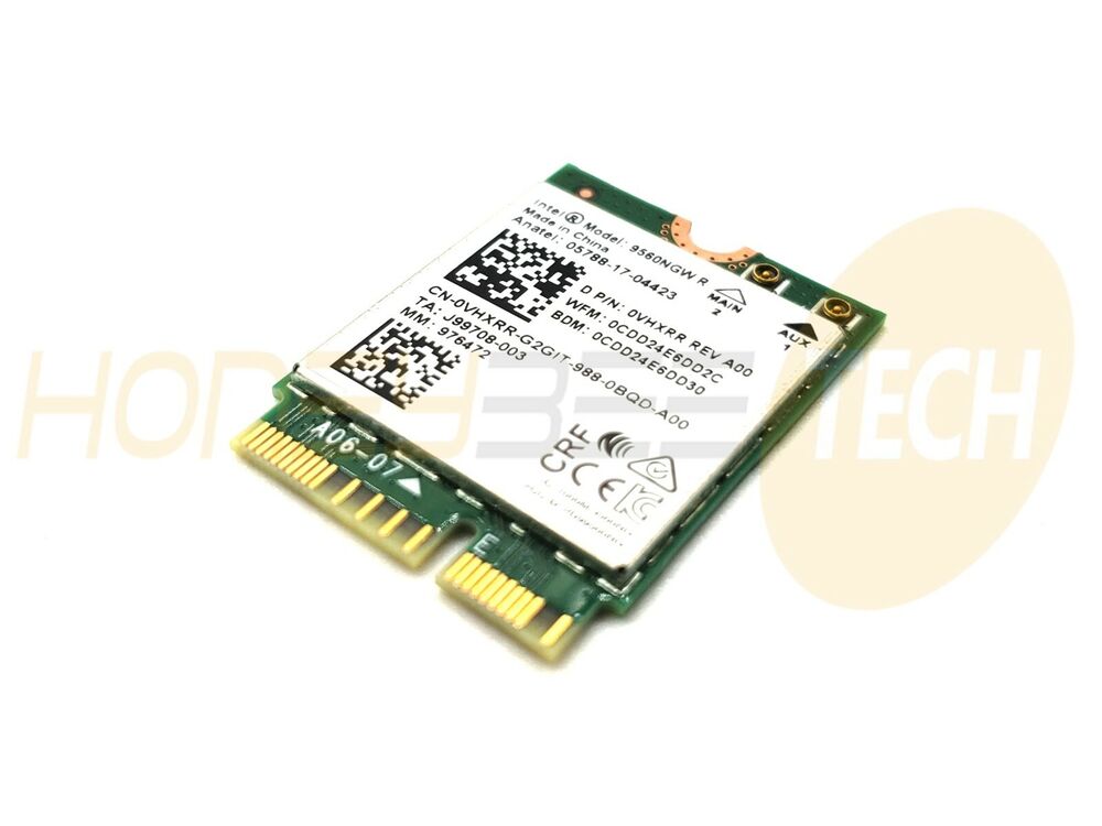 GENUINE DELL INSPIRON 5582 2-IN-1 LAPTOP WIRELESS WIFI CARD VHXRR 0VHXRR TESTED - Honeybee-Technologies