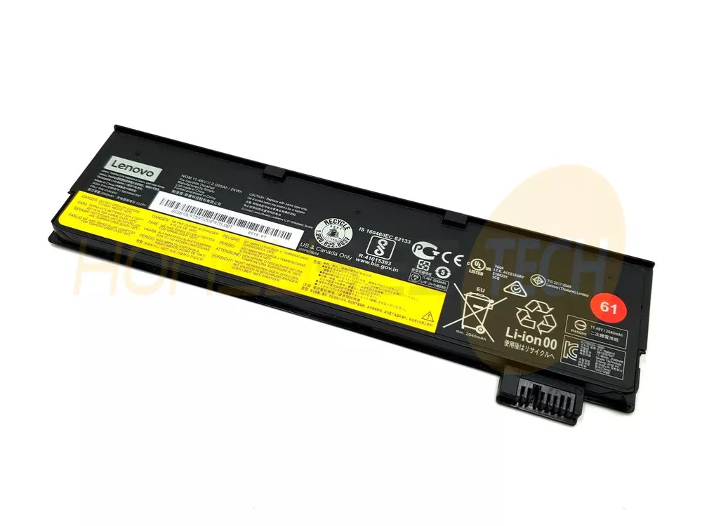 GENUINE LENOVO THINKPAD T480 T470 3CELL 24WHR BATTERY 01AV490 01AV452 TESTED - Honeybee-Technologies