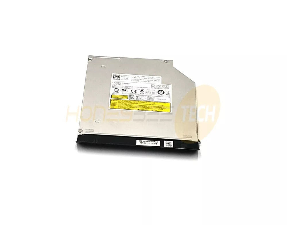 GENUINE DELL LATITUDE LAPTOP 8X DVDRW SATA W/BEZEL AND LATCH Y16H5 TYRJC TESTED - Honeybee-Technologies