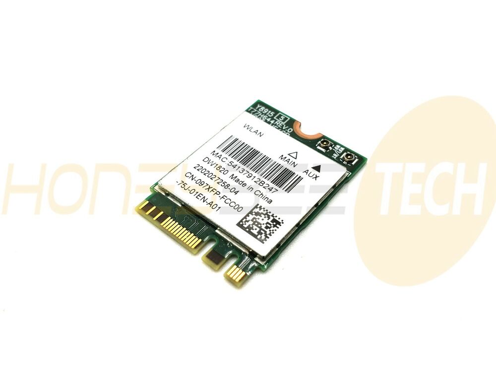 GENUINE DELL LATITUDE 5285 2-IN-1 M.2 WIRELESS WIFI CARD DW1820 97XFP TESTED - Honeybee-Technologies
