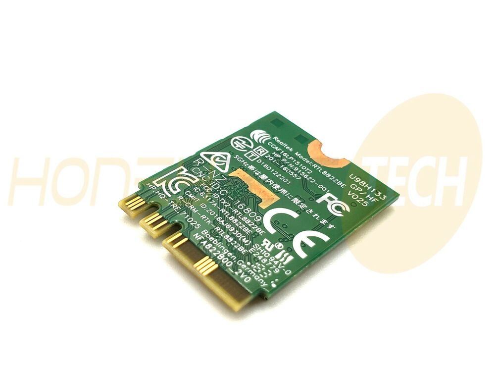 GENUINE HP PROBOOK 455 G5 LAPTOP WIRELESS WIFI CARD RTL8822BE 915623-001 TESTED - Honeybee-Technologies