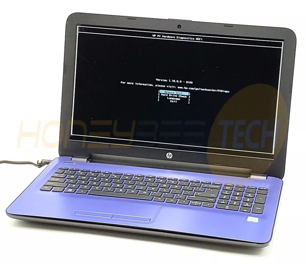 HP 15-AY015DX 15.6" INTEL i3-6100U 2.3GHZ 8GB RAM LAPTOP | NO HDD NO OS TESTED - Honeybee-Technologies