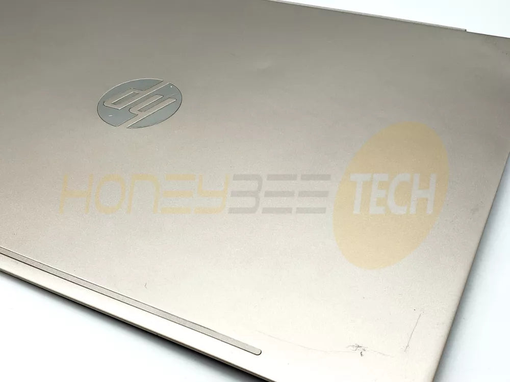 GENUINE HP PAVILION 15-CS3055WM LCD BACK COVER REAR LID GOLD L23880-001 GRADE C - Honeybee-Technologies