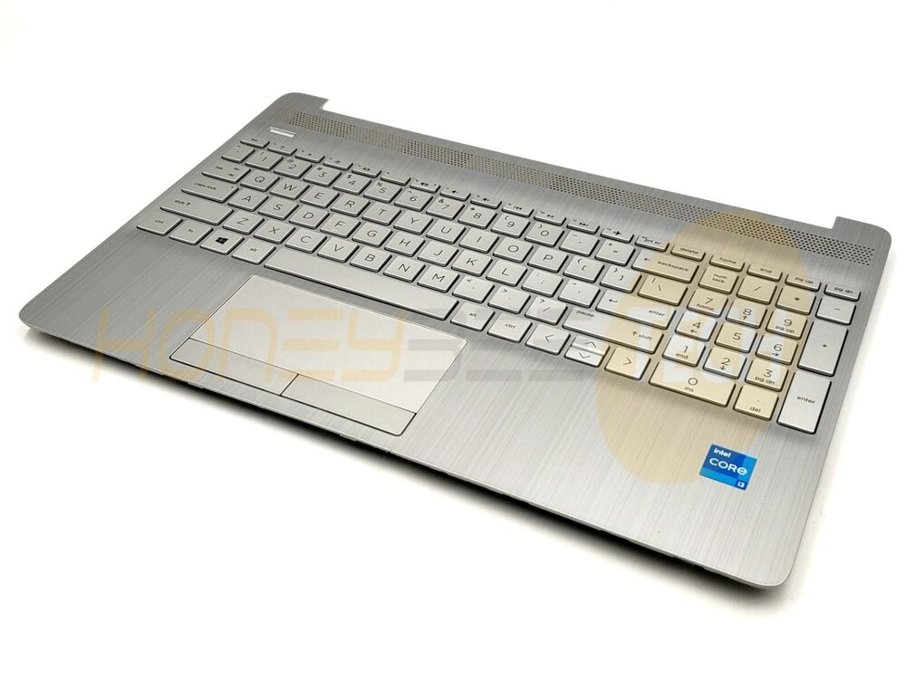 GENUINE HP 15-DW3000 PALMREST TOUCHPAD ASSEMBLY W/KEYBOARD L52023-001 GRADE A - Honeybee-Technologies
