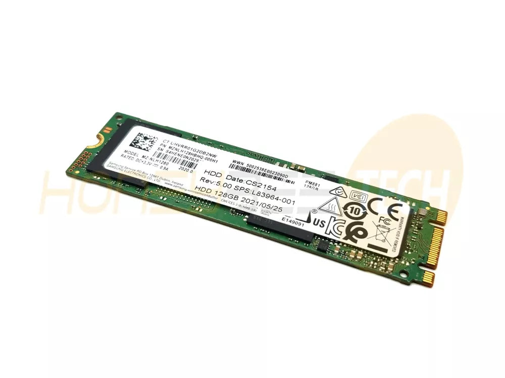 GENUINE HP 128GB M.2 SSD SOLID STATE DRIVE 80MM L83964-001 TESTED - Honeybee-Technologies