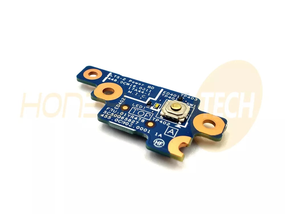 GENUINE LENOVO THINKPAD T580 P52S LAPTOP POWER BUTTON BOARD 01YR478 TESTED - Honeybee-Technologies