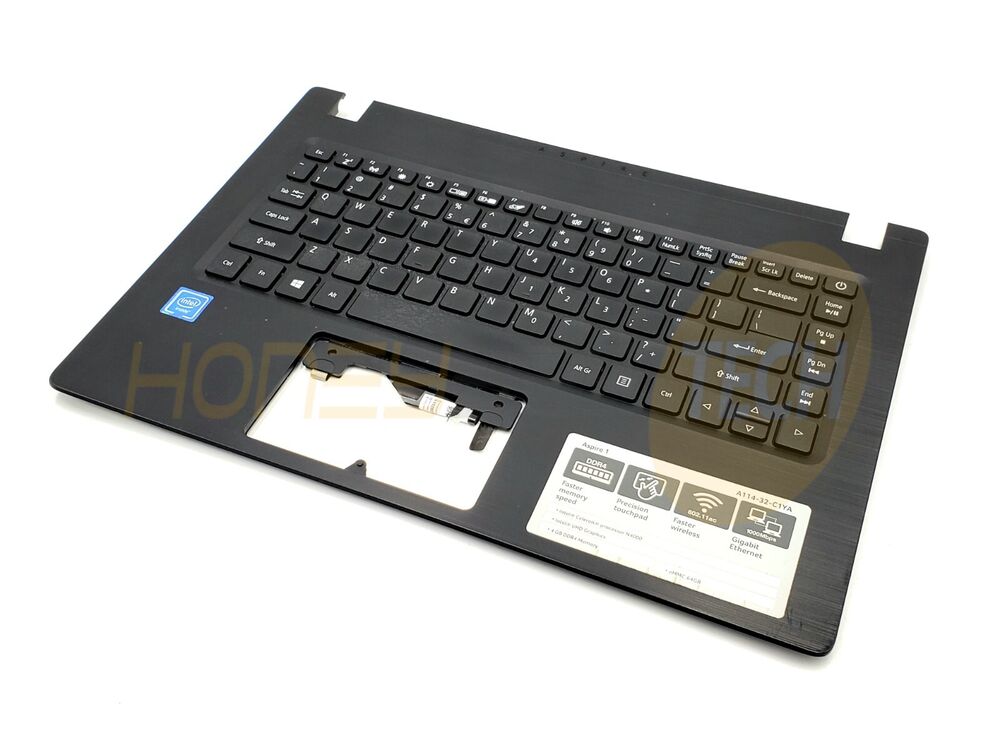 GENUINE ACER ASPIRE 1 A114-32 PALMREST ASSEMBLY W/KEYBOARD 6B.GVYN7.029 GRADE B - Honeybee-Technologies