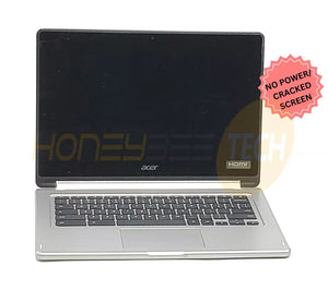 ACER CHROMEBOOK CB5-312T LAPTOP CRACKED SCREEN NO POWER ** FOR PARTS** - Honeybee-Technologies