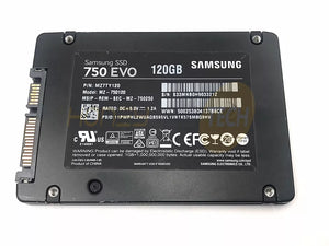 GENUINE SAMSUNG 120GB 2.5" SOLID STATE DRIVE SSD SATA 750 EVO MZ-750120 TESTED - Honeybee-Technologies