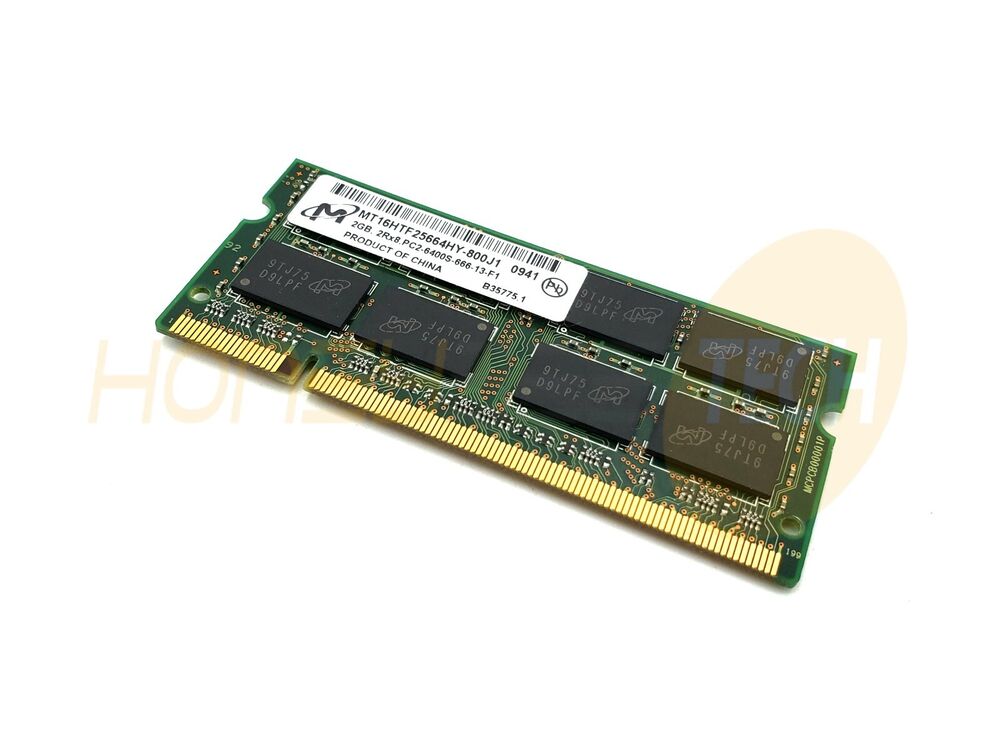 GENUINE DELL 2GB 800MHZ 256X64 8K PC2-6400S DDR2 SODIMM MEMORY RAM TX760 TESTED - Honeybee-Technologies