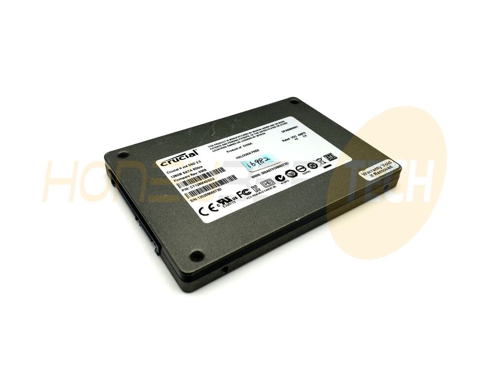 GENUINE CRUCIAL 128GB 2.5 SATA SSD 9.5MM SOLID STATE DRIVE CT128M4SSD2 TESTED - Honeybee-Technologies