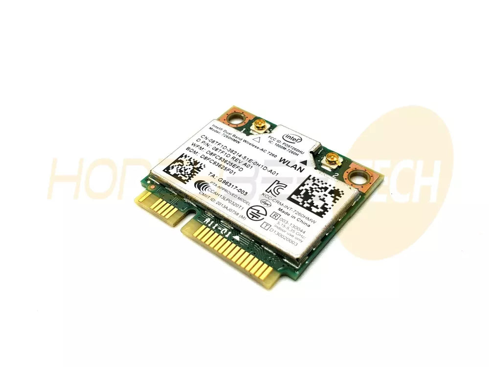 GENUINE DELL LATITUDE E5540 E7240 INTEL DUAL BAND WIRELESS WLAN WIFI CARD 8TF1D - Honeybee-Technologies