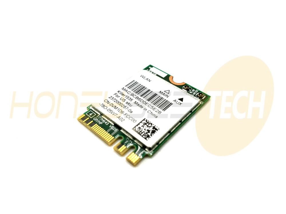 GENUINE DELL XPS 15 9560 WIRELESS + BLUETOOTH CARD KILLER1535 VM1D6 TESTED - Honeybee-Technologies