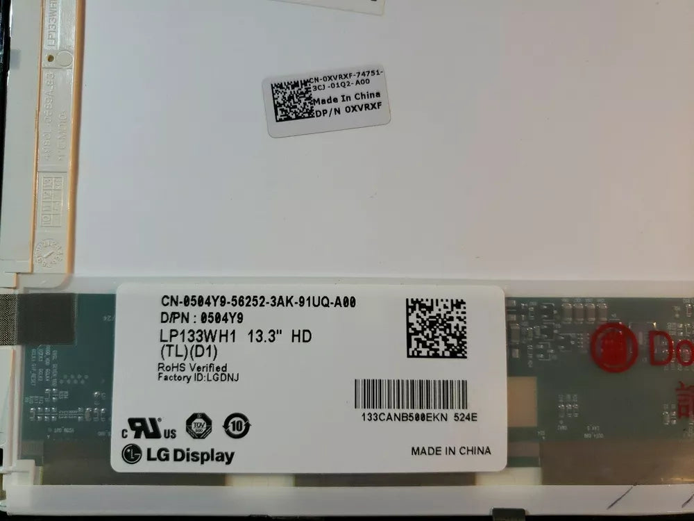 GENUINE DELL LATITUDE XT3 13.3" HD LED TOUCHSCREEN LP133WH1 TL D1 XVRXF GRADE C - Honeybee-Technologies
