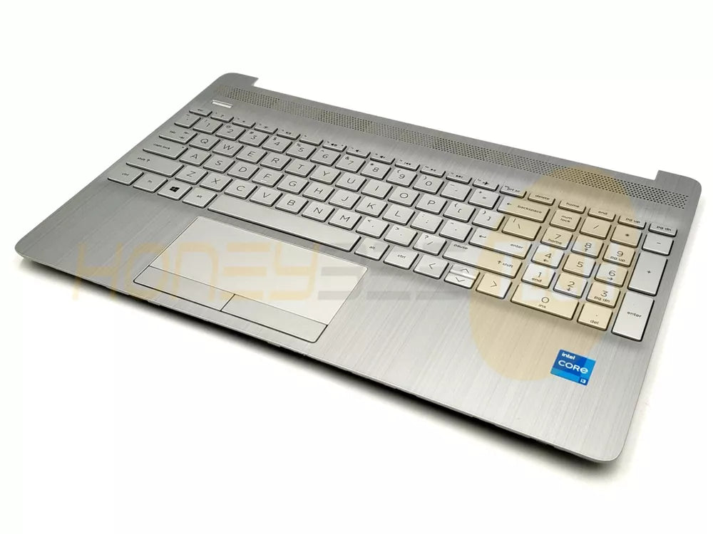 GENUINE HP 15-DW3000 PALMREST TOUCHPAD ASSEMBLY W/KEYBOARD L52023-001 GRADE A - Honeybee-Technologies