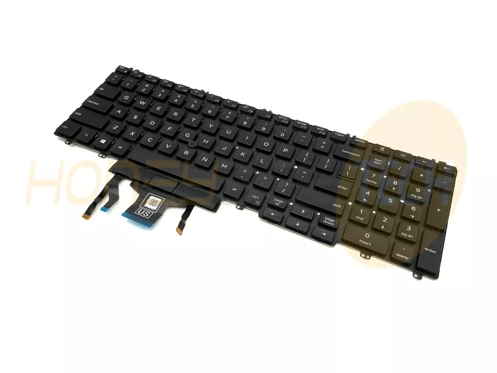 GENUINE DELL LATITUDE 5510 5500 102KEY KEYBOARD BACKLIT MMH7V 0MMH7V TESTED - Honeybee-Technologies
