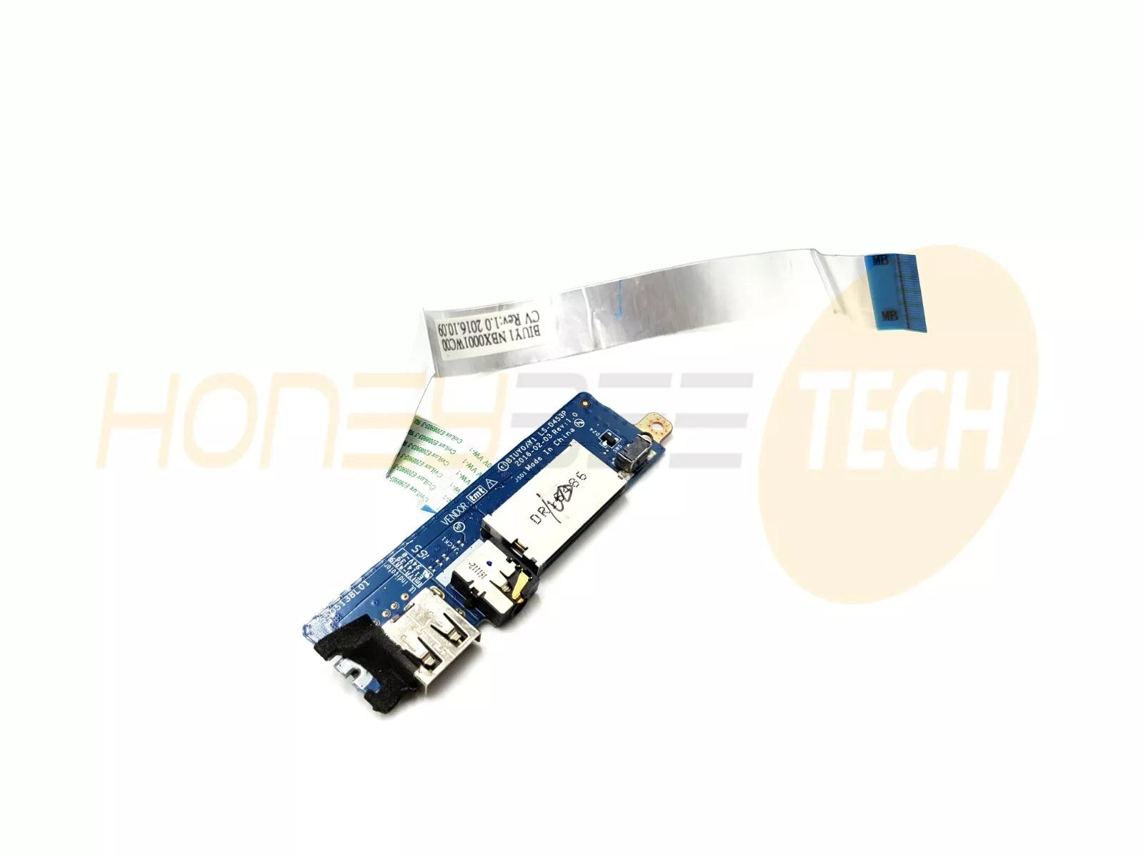 GENUINE LENOVO FLEX 4-1580 USB AUDIO SD BOARD W/CABLE 5C50L45983 TESTED - Honeybee-Technologies