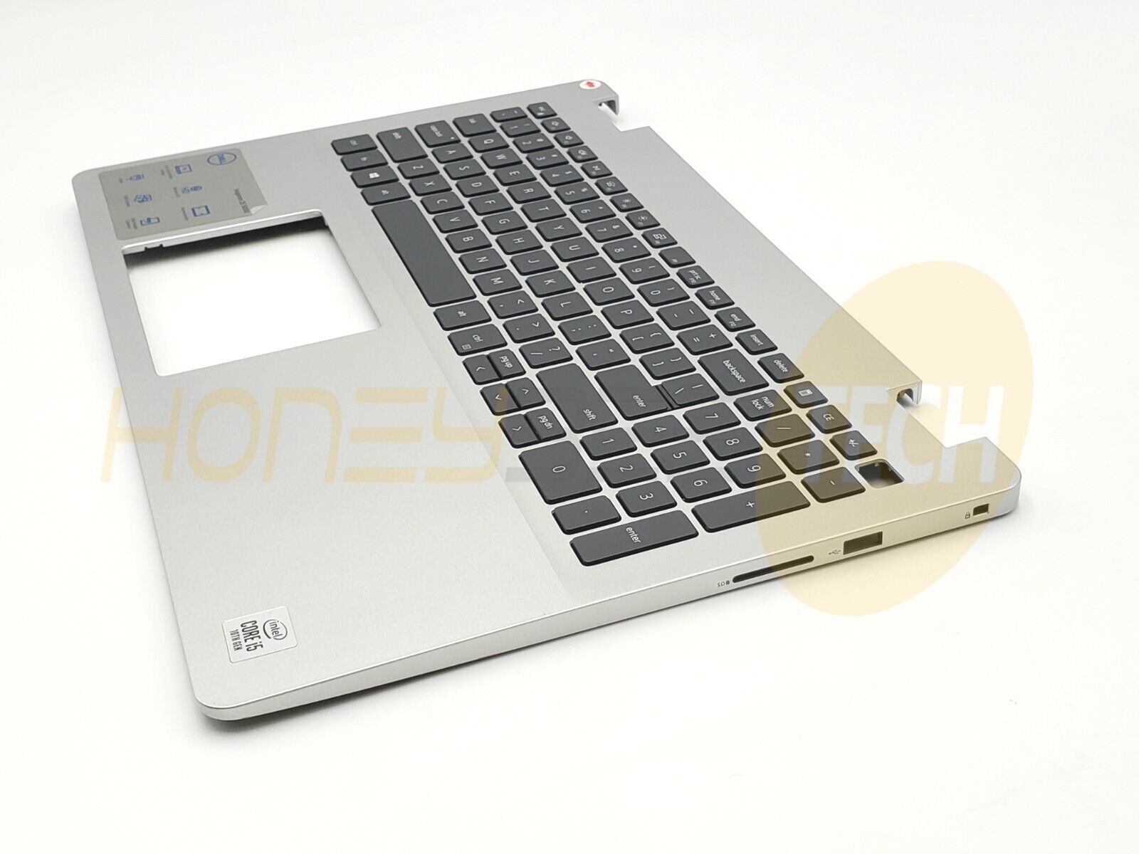 GENUINE INSPIRON 5593 PALMREST ASSEMBLY WITH US KEYBOARD NO-TYPE-C V5JHC GRADE B - Honeybee-Technologies