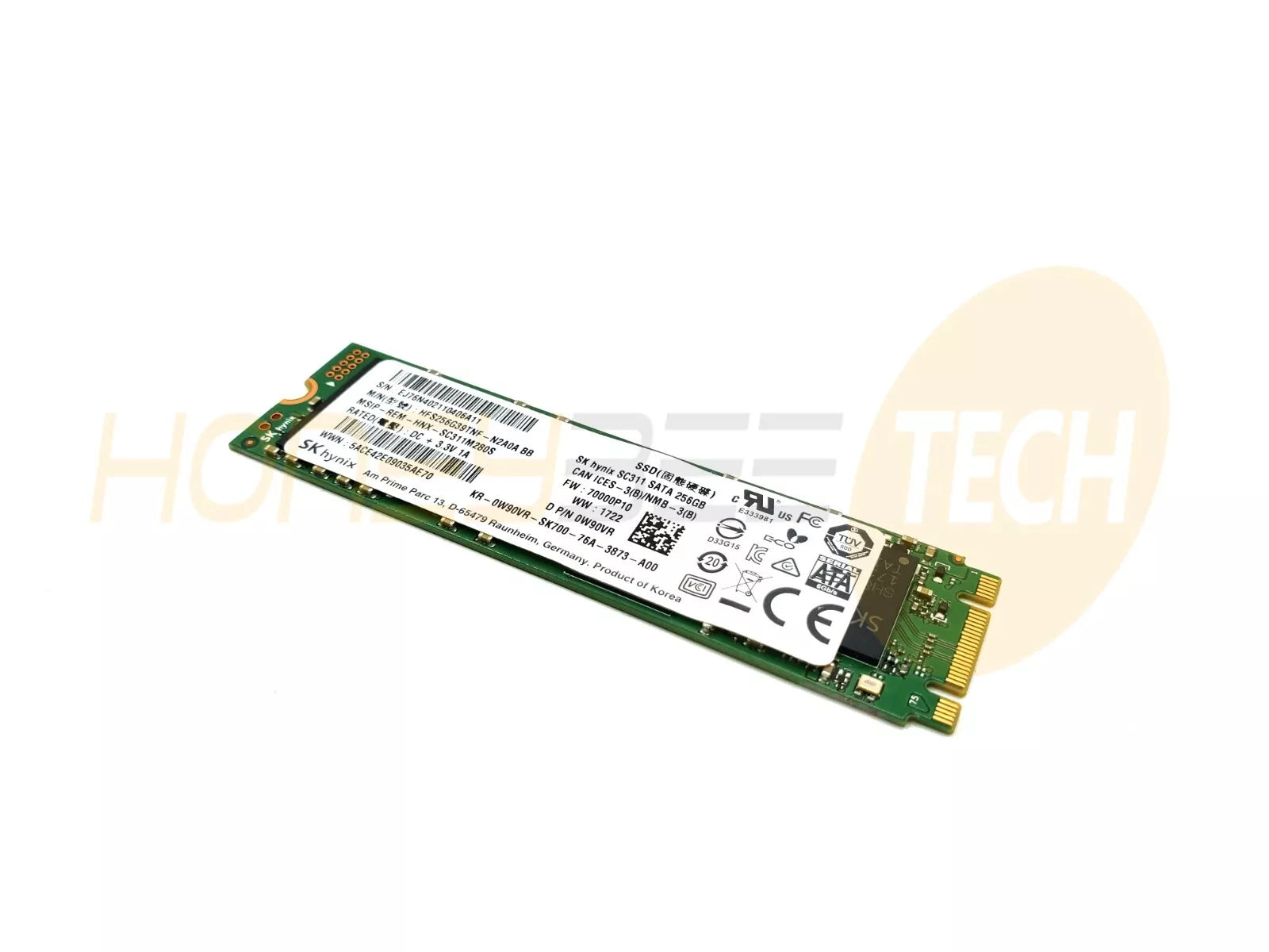 GENUINE DELL 256GB 80MM M.2 SOLID STATE DRIVE HFS256G39TNK-N2A0A BB W90VR TESTED - Honeybee-Technologies