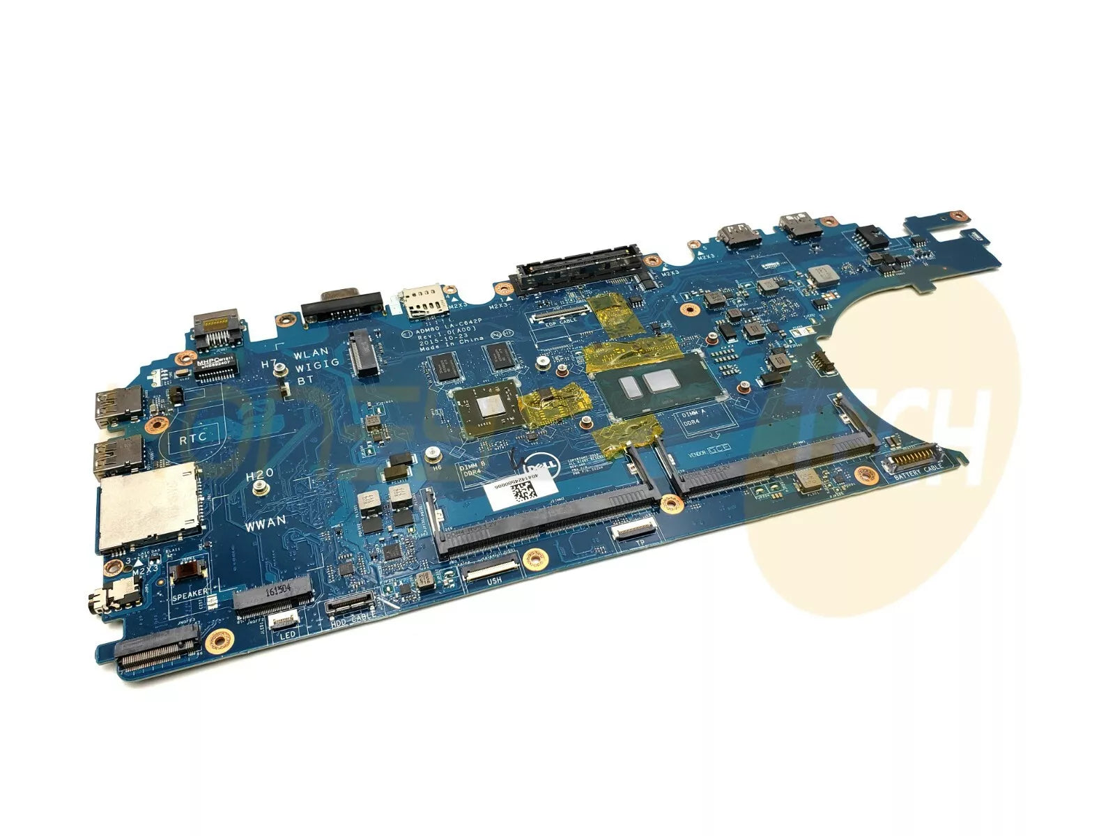 GENUINE DELL LATITUDE E5570 INTEL MOTHERBOARD i5-6300U 2.4GHZ GVKV9 TESTED - Honeybee-Technologies