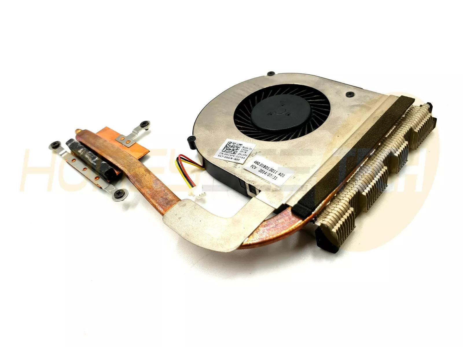 GENUINE DELL INSPIRON 3541 LAPTOP COOLING HEATSINK FAN ASSEMBLY 511FV TESTED - Honeybee-Technologies