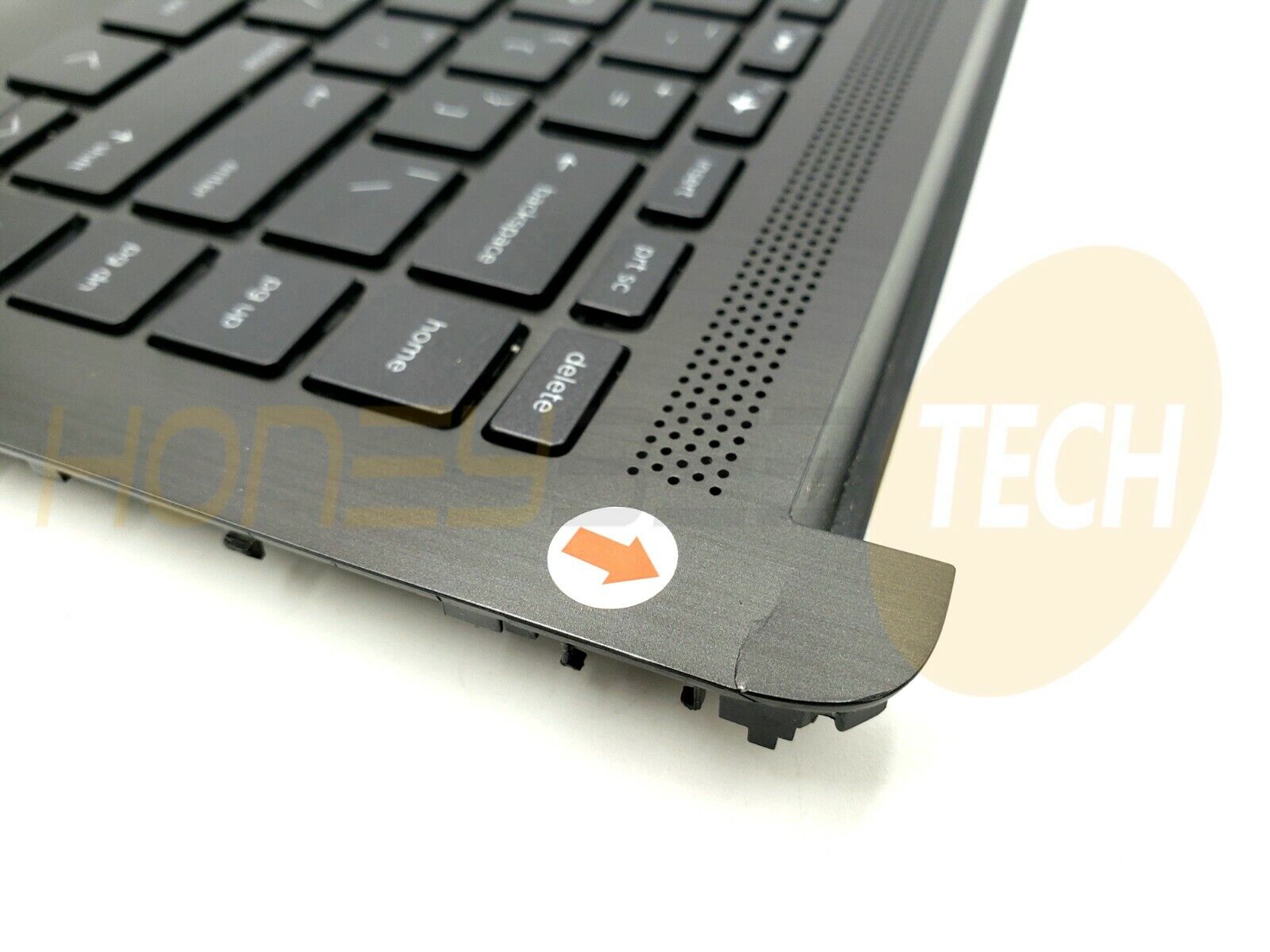 GENUINE HP 14-DF0023C1 PALMREST TOUCHPAD WITH US KEYBOARD L24817-001 GRADE C - Honeybee-Technologies
