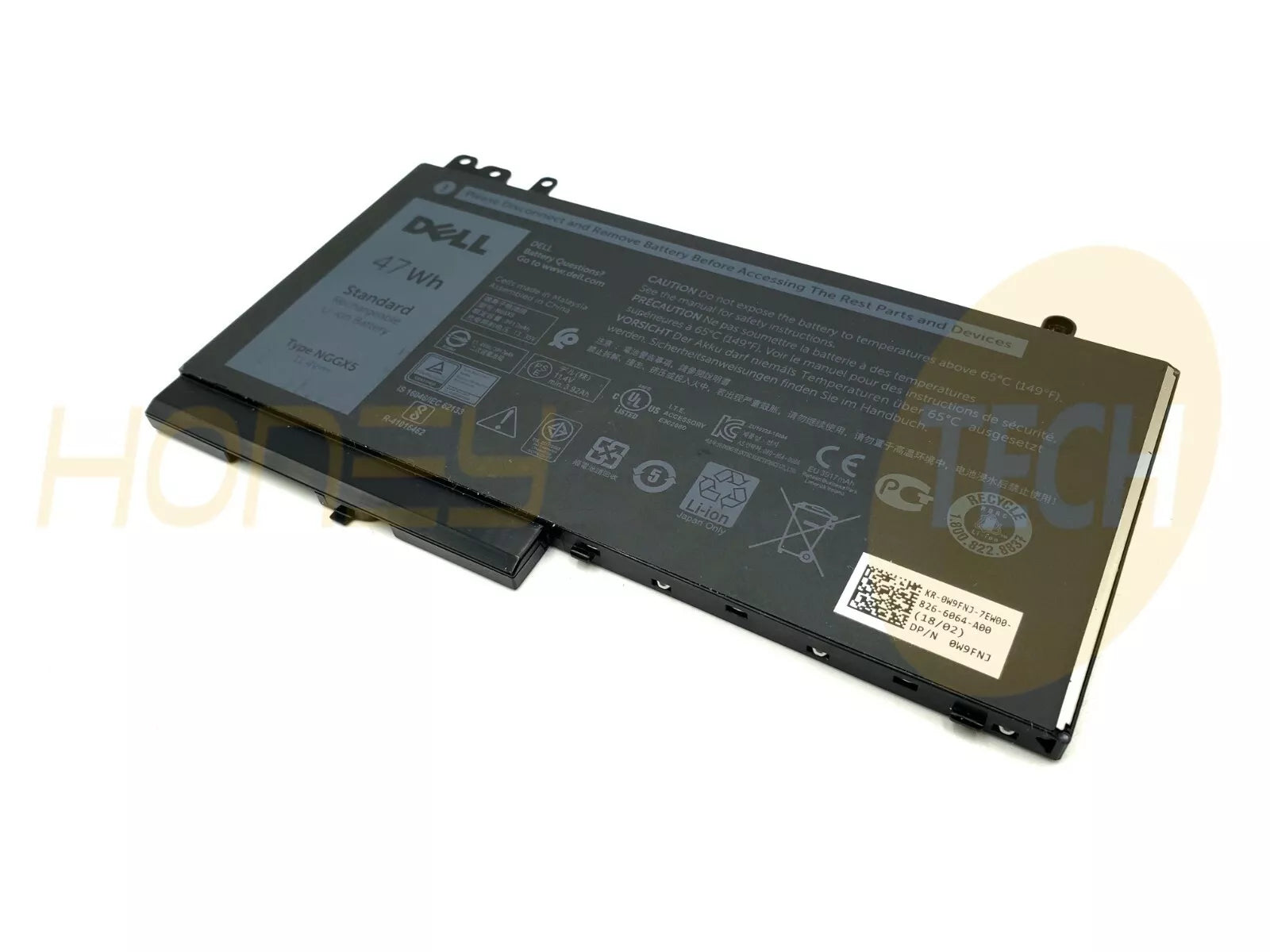 GENUINE DELL LATITUDE E5570 E5470 E5270 4CELL 47WHR BATTERY NGGX5 W9FNJ TESTED - Honeybee-Technologies