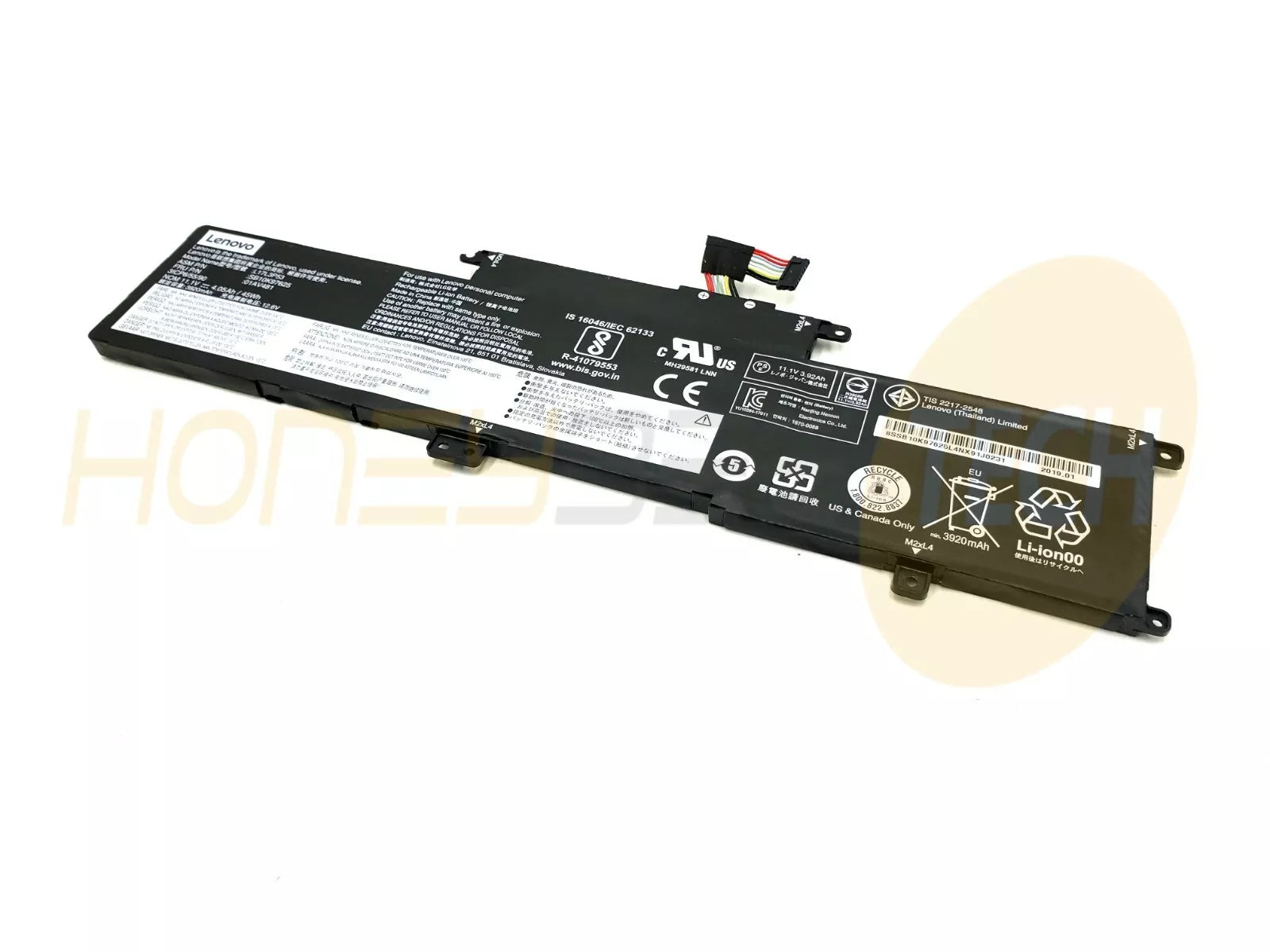 GENUINE LENOVO THINKPAD L390 LAPTOP 3CELL 45WHR BATTERY 01AV482 01AV481 TESTED - Honeybee-Technologies