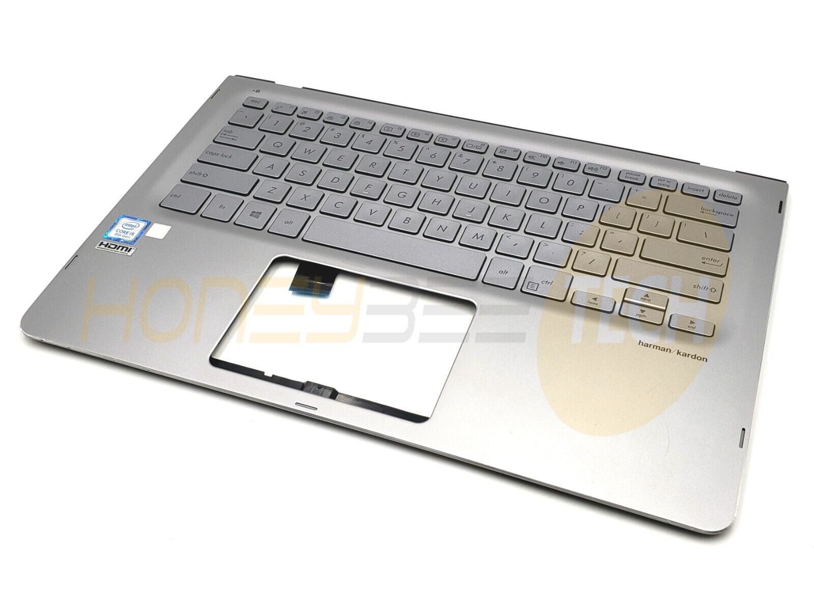 GENUINE ASUS Q405UA PALMREST W/ KEYBOARD 3BBKJTAJN30 90NB0G61-R30US0 GRADE A - Honeybee-Technologies