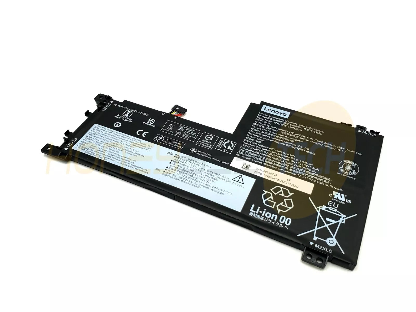 GENUINE LENOVO IDEAPAD 5-15IIL05 3CELL 45WHR BATTERY L19D3PF3 5B10W86955 TESTED - Honeybee-Technologies