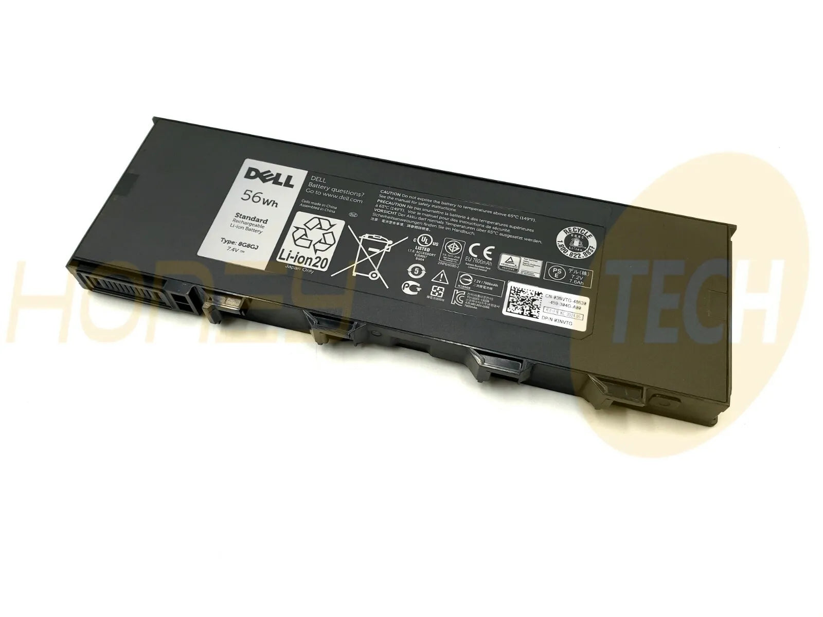 GENUINE DELL LATITUDE 7204 RUGGED 4CELL 56WHR BATTERY 8G8GJ 1V6GN 01V6GN TESTED - Honeybee-Technologies