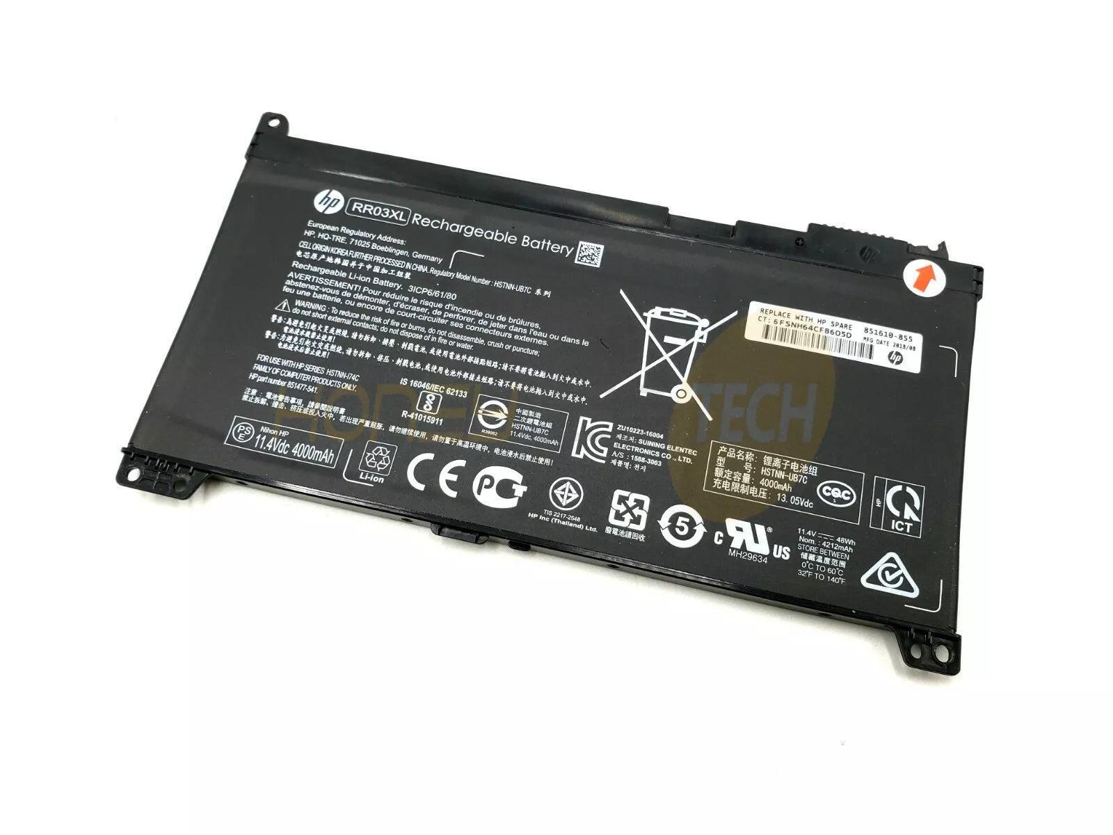 GENUINE HP PROBOOK 450 G4 G5 4CELL 48WHR BATTERY 851610-850 851610-855 GRADE B - Honeybee-Technologies