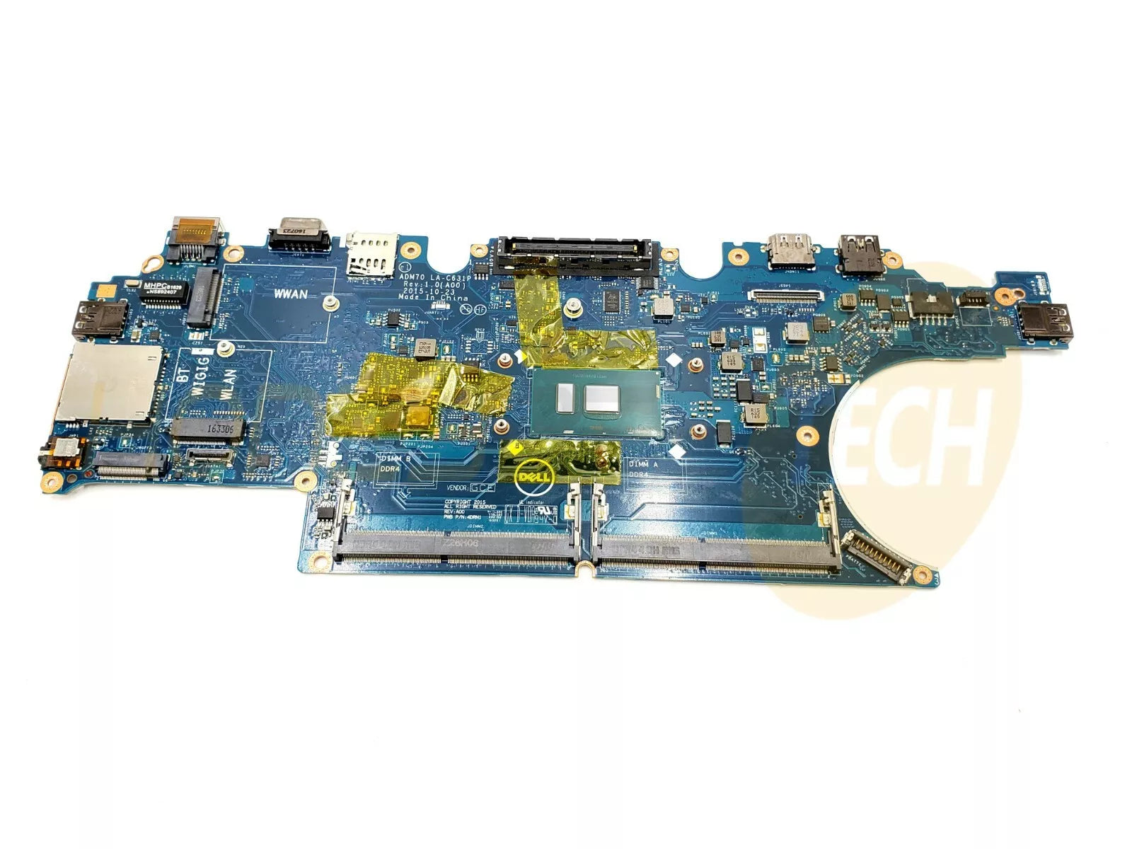 GENUINE DELL LATITUDE E5470 MOTHERBOARD i3-6100U 2.3GHZ 0VJ1G 00VJ1G TESTED - Honeybee-Technologies
