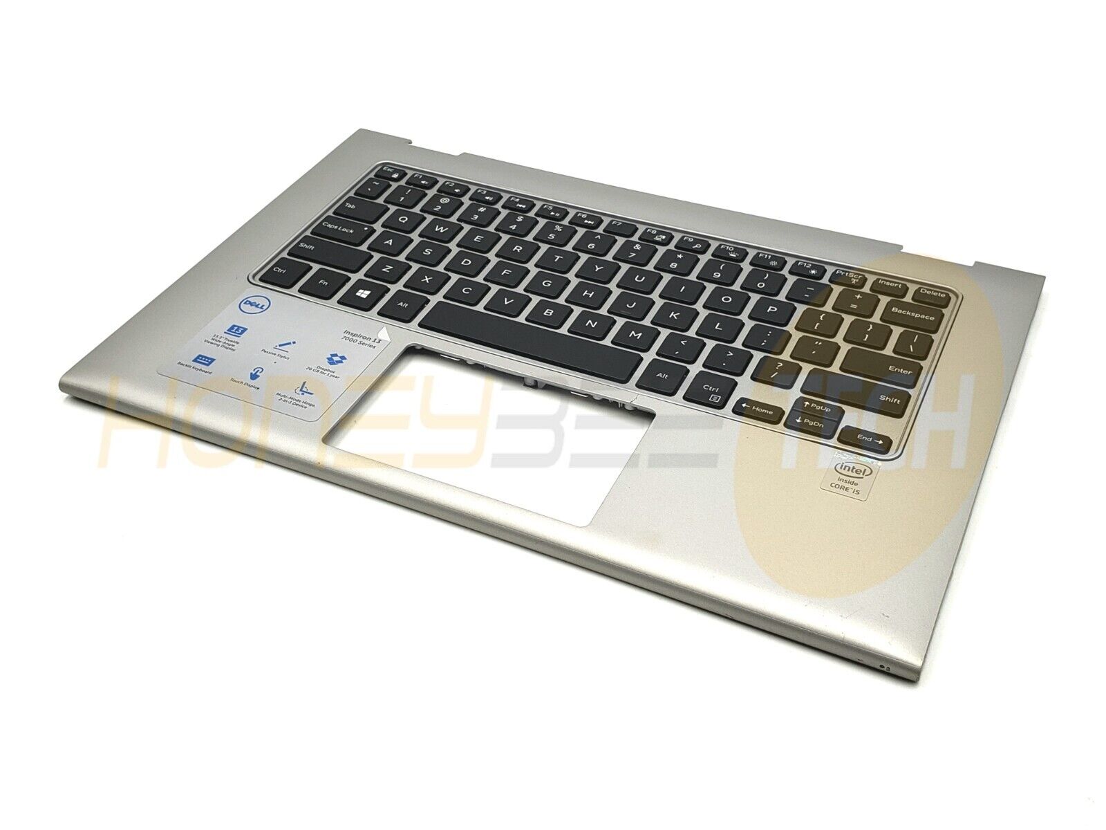 GENUINE DELL INSPIRON 7347 LAPTOP PALMREST WITH KEYBOARD J1C9F 0J1C9F GRADE B - Honeybee-Technologies