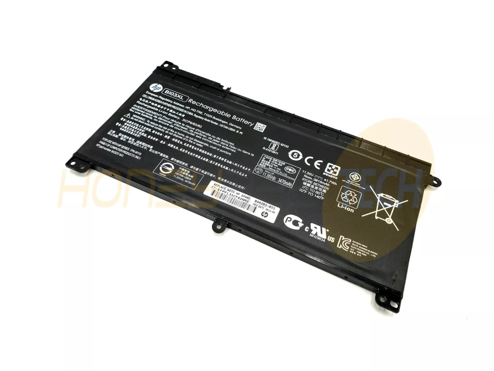 GENUINE HP PAVILION X360 M3-U103DX 3CELL 41WHR BATTERY BI03XL 844203-855 TESTED - Honeybee-Technologies