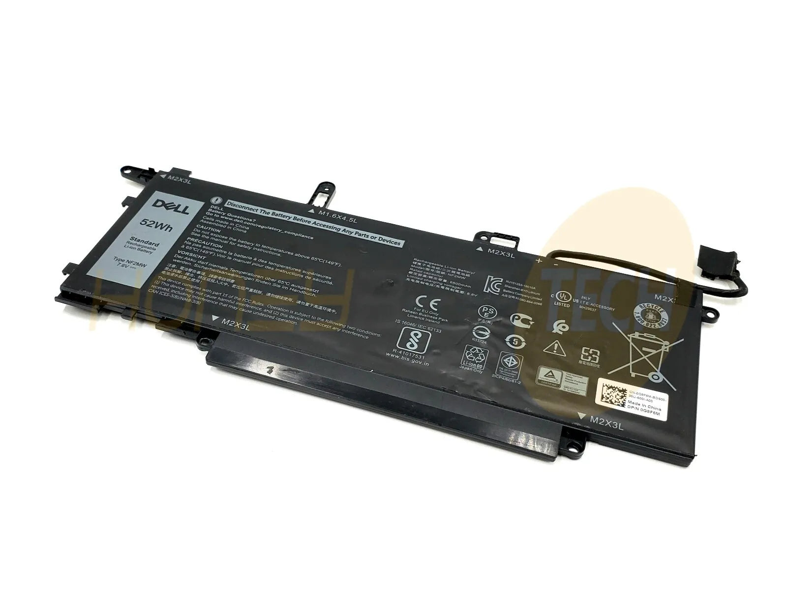 GENUINE DELL LATITUDE 7400 2-IN-1 4CELL 52WHR BATTERY NF2MW G8F6M 0G8F6M TESTED - Honeybee-Technologies