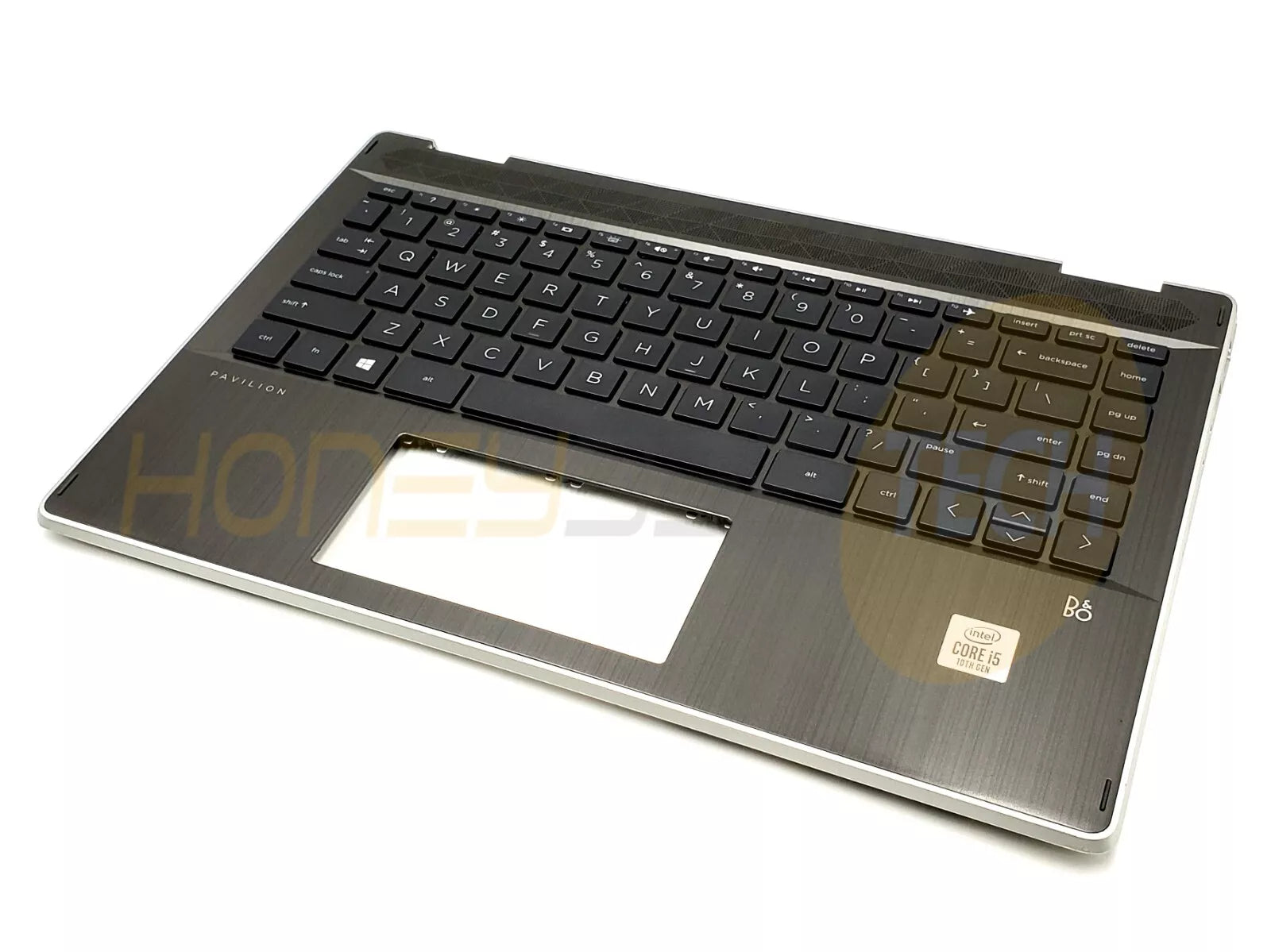 GENUINE HP PAVILION X360 14-DH2011NR PALMREST WITH BACKLIT KEYBOARD L53795-001 - Honeybee-Technologies