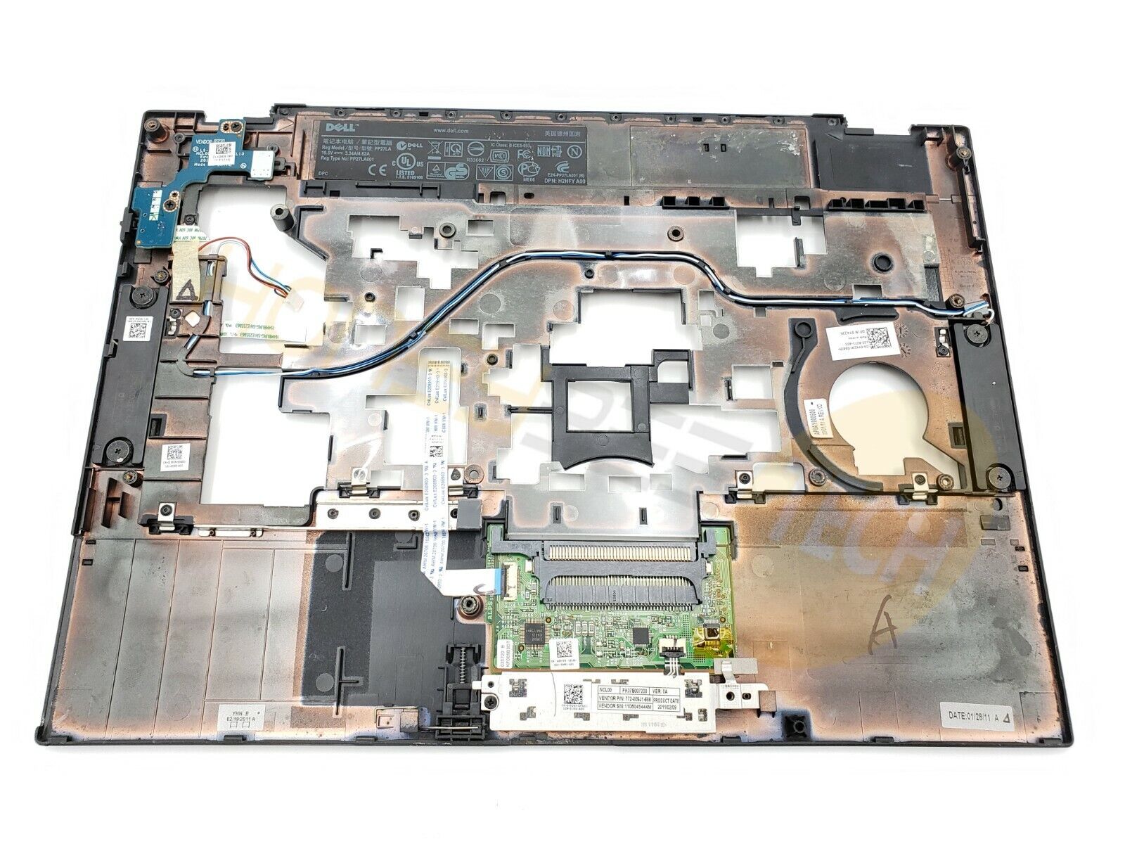 GENUINE DELL LATITUDE E6410 TOUCHPAD PALMREST ASSEMBLY Y42JK 0Y42JK GRADE B - Honeybee-Technologies